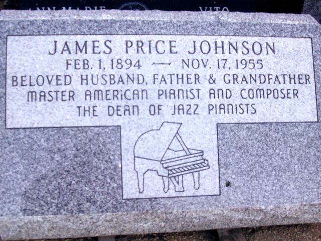 Надгробие на могиле джазового пианиста