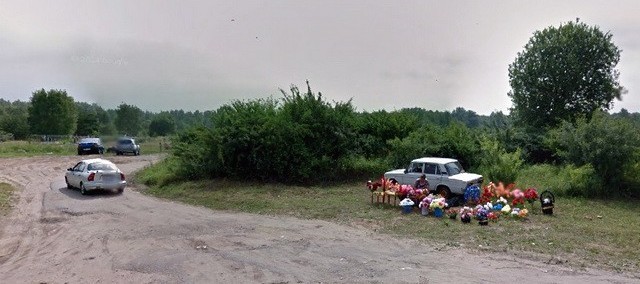 Въезд на кладбище Арбузово со стороны Петрозаводского шоссе