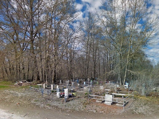Вид на кладбище в Пикалёво