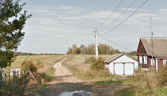 Дорога, ведущая на Барановское кладбище (съезд с улицы Верхняя)