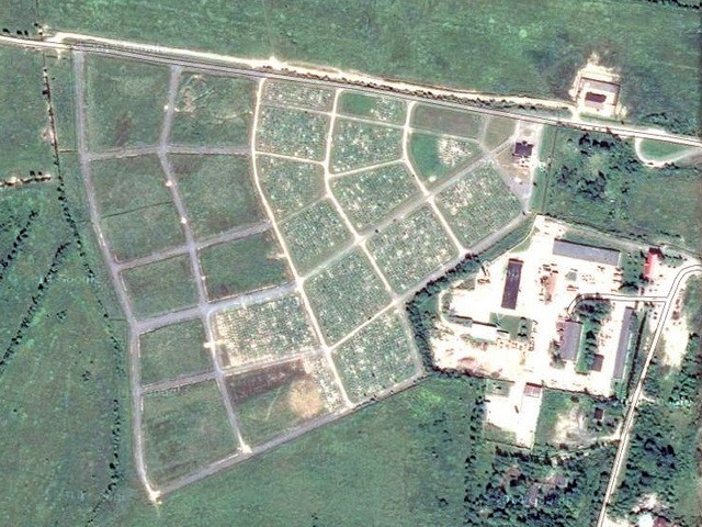 План кладбища Мерятино на карте