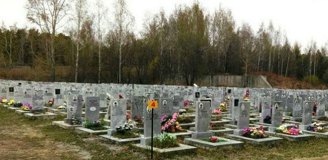 Урновая аллея на Сибирском кладбище